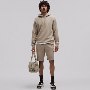 Sweat à capuche pour homme, style streetwear hiver, 100% coton mélangé, manches longues, avec poche kangourou et motif lettres - Product Image 4