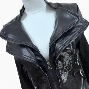 Blouson en cuir PU pour moto, coupe ajustée, décontracté, imperméable, respirant et coupe-vent pour homme – Vente en gros sur mesure - Product Image 4