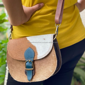 Nouveaux cheveux pour femmes sur sac à main en cuir de vachette sac à bandoulière sac à main sac à provisions vente chaude Design Unique sac fait main cadeau pour elle - Product Image 5