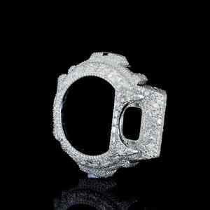 GShock DW6900 Custom Ice Gravity Analog Watch Sapphire Crystal Acrylic Band Metal <b>Case</b> Luxury Street Style Timepiece for Men - Product Image 3