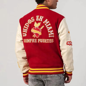 Casual High School 2025 Man <b>Jackets</b> Customized Varsity <b>Jacket</b> <b>Men</b> With Leather Sleeves Varsity <b>Jacket</b> for Man Wholesale - Product Image 2
