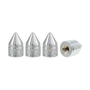 Ambark Overseas Limited – Kit de 4 capuchons de valve coniques en laiton de haute qualité, finition métallique, pour pneus automobiles à basse pression en forme de T - Product Image 6