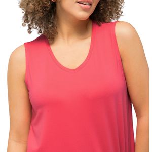 Camiseta sin mangas oversize con cuello redondo para mujer, estilo urbano de verano, transpirable, de punto, con estampado casual, chaleco deportivo - Product Image 1