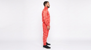 Ensemble de survêtement décontracté pour homme : veste zippée intégrale et pantalon de jogging assorti avec détails passepoilés - Product Image 4