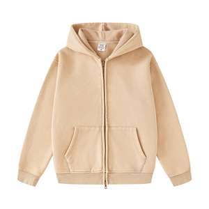 Sudaderas con Capucha de Felpa Francesa de Alta Calidad al por Mayor, 360 Gsm, Talla Grande, con Cierre, Logotipo Personalizado, Estilo Casual para Hombre - Product Image 6