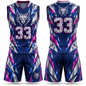 Conjunto de Uniforme de Baloncesto Atlético: Camiseta y Pantalones Cortos de Fácil Cuidado con Paneles Laterales de Contraste, Ideal para Torneos, Juegos Escolares, Ligero - Product Image 3
