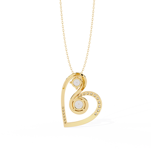 Classic 14K <b>Solid</b> <b>Gold</b> Round Cut Set Lab Diamond Solitaire <b>Pendant</b> Necklace for Women Party Gift - Product Image 2