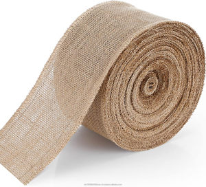 20 Meters 4 Inches 100% Jute Eco-Friendly Wide Burlap <b>Ribbon</b> Fabric Roll Wired Edge Wreaths <b>Christmas</b> Tree Decoration - Product Image 6