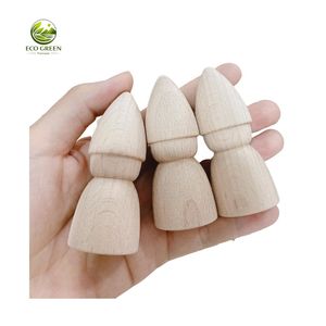 Lot de 50 poupées en bois polies faites à la main, personnalisables, pour l'éveil des enfants – Vente chaude - Product Image 3