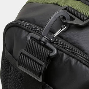 Sac de sport avec compartiment à chaussures en tissu Oxford, fermeture éclair, écologique, léger, vert et noir, pour l'exercice, le fitness, les voyages et la salle de sport - Product Image 3
