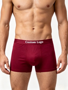 Calzoncillos Bóxer para Hombre, de Algodón Transpirable, Cintura Media, con Logotipo Personalizado, Antiestáticos y Cómodos - Product Image 4