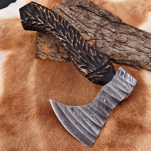 Wholesale Multi-purpose Use Different Color Rose Wood <b>Handle</b> High Carbon Steel Tomahawks Double Blade Industrial Grade <b>Axes</b> - Product Image 5