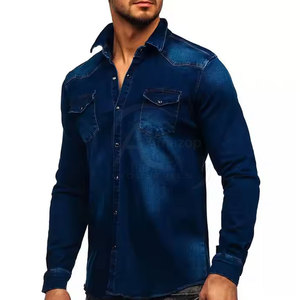 Camisas de Trabajo de Mezclilla para Hombre de Primera Calidad Hechas en Pakistán, Diseño Personalizado, Camisas de Trabajo de Mezclilla para Hombre al por Mayor - Product Image 1