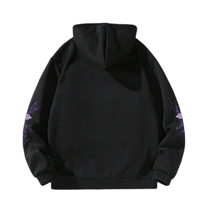 Sweat à capuche unisexe SHY SPORTS personnalisé avec impression DTF et broderie, 100 % coton, motif graphique lettres croisées de haute qualité, cordon de serrage - Product Image 2