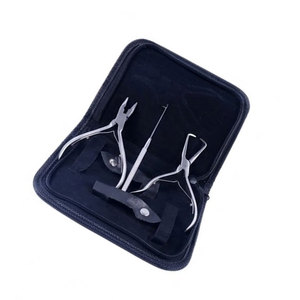 Professional Hair Extensions Installation Tool Kit with Hair Extension Pliers <b>Beading</b> Storage Jar Loop <b>Needle</b> Thread Puller Hook - Product Image 5