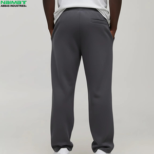 Pantalon personnalisé pour homme, coupe décontractée, bas ouvert, joggers amples, molleton doux, pantalon de détente pour tous les jours - Product Image 2