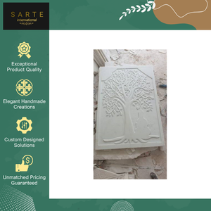 Exportador al por Mayor que Vende Paneles de Mural de Pared de Piedra Arenisca Ecológicos, Hechos a Mano, con Diseño Personalizado de Alta Calidad y Tallado Intrincado - Product Image 2
