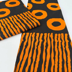 Tissu en coton 100% imprimé wax africain style Kumasi, motif vibrant pour la mode des pagne - Product Image 5