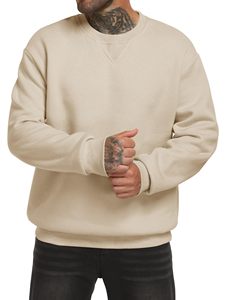 Sweat-shirt pour homme en coton 100% respirant, anti-rétrécissement, col rond, molletonné, décontracté, confortable, prix bas, nouvelle arrivée - Product Image 4