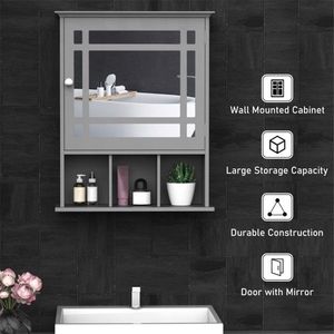 Bathroom Furniture Cabinet with Mirror Elegant Storage Solution for Your Bathroom Space - Product Image 4