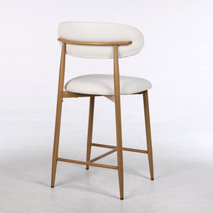 Set di 2 Sgabelli da Bar Moderni Alti con Seduta Imbottita e Gambe in Metallo per Isola Cucina e Sala da Pranzo - Product Image 5