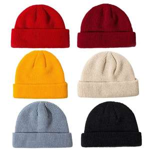 Nuevo Gorro a Cuadros Personalizado de Alta Calidad, Gorras Tejidas para Niños y Niñas, Gorro de Invierno Liso Teñido, Gorro de Moda para Esquí, Venta al por Mayor, Puño Sencillo - Product Image 1