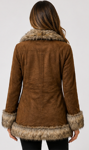 Women's Genuine <b>Leather</b> Fur Coat Winter Luxury Stylish Outerwear Windproof Raw ODM Wholesale - Product Image 3