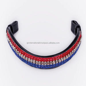 กำไลหนังรูปม้าประดับคริสตัลหลากสีสินค้าสำหรับแข่งขี่ม้า - Product Image 2