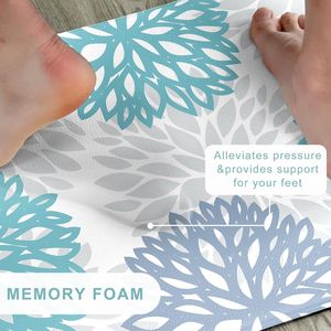 Set di 2 Tappetini da Cucina Teal Anti-Fatica con Memoria di Forma, Antiscivolo e Impermeabili per il Massimo Comfort - Product Image 2