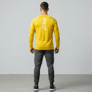 Chemises à manches longues pour hommes, coupe classique, en tissu gaufré de haute qualité, chemise boutonnée décontractée et de soirée, t-shirt à manches longues pour hommes - Product Image 2