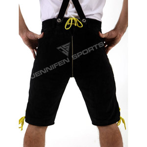 Pantalones cortos tradicionales bávaros de cuero de cabra, Lederhosen bordados a medida con tirantes para el Oktoberfest y eventos culturales - Product Image 6