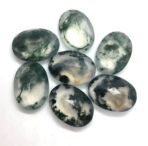 Ágata Musgosa Natural, Corte Ovalado Facetado, Gema Suelta para Diseñadores de Joyas, Engaste de Anillos, Fabricación de Colgantes, Venta al Por Mayor - Product Image 6