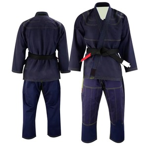 Uniforme de Karate Azul Oscuro 100% Algodón, Corte Regular, Transpirable, Cómodo y Duradero, Ropa de Artes Marciales para Adultos, Pantalones Unisex - Product Image 1