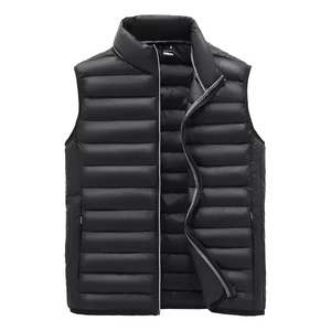 Chaleco acolchado informal de invierno para hombre con cremallera, diseño moderno, transpirable, tela personalizada, hecho en Pakistán, ¡gran oferta! - Product Image 4