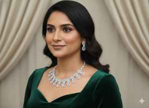 Elegante Juego de Collar de Latón con Diseño Floral Hecho a Mano, Ecológico y Duradero, Perfecto para Festivales, Bodas y Eventos Culturales - Product Image 5