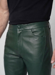 Pantalon Homme en Cuir Véritable Premium Coupe Large Slim Écologique Imperméable Tendance Décontracté Streetwear Personnalisé - Product Image 6