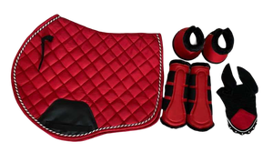 Customizable Cotton Saddle Pad Set – 25MM Thick Memory <b>Foam</b> Ideal for Dressage Thick Memory <b>Foam</b> <b>Padding</b> Premium Quality - Product Image 2