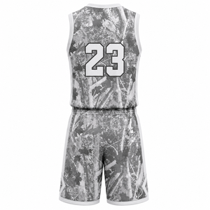 Conjunto de Uniforme de Baloncesto Sublimado Personalizado para Hombres, Jóvenes y Equipos Profesionales, Camisetas y Pantalones Cortos Transpirables que Absorben la Humedad - Product Image 3