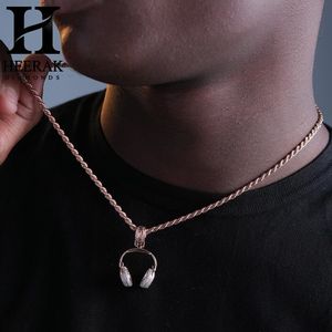 Pendentif Casque Audio Diamant Personnalisé, Diamant de Laboratoire, Bijou Hip Hop de Luxe pour Homme - Product Image 4