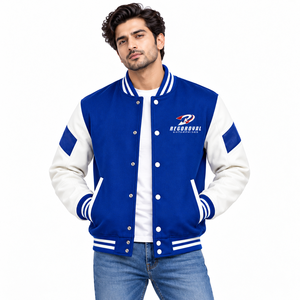 Vêtements d'extérieur décontractés qui ajoutent chaleur et confiance à votre look : vestes varsity pour hommes pour un style élégant et un look décontracté au quotidien. - Product Image 1