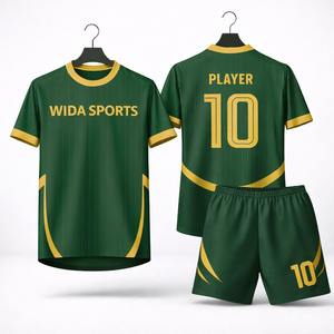 Maillot de football personnalisé respirant à séchage rapide en polyester, uniforme de football, ensemble complet pour adultes, collection printemps, par Wida Sports - Product Image 1