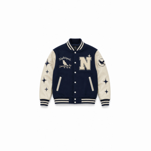 Vestes de baseball vintage personnalisées avec logo brodé en chenille sur le devant pour hommes, coupe-vent et respirantes - Product Image 1