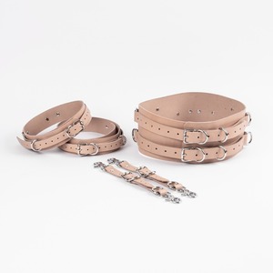 Ensemble de ceinture de taille et jarretières en cuir véritable de qualité supérieure, réglables, style punk, harnais de corps, accessoires RTTS-0067 - Product Image 5