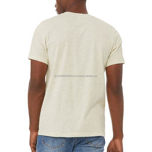 T-shirt en coton pour homme respirant et anti-boulochage avec impression graphique en coton biologique, impression en relief pour homme - Product Image 3