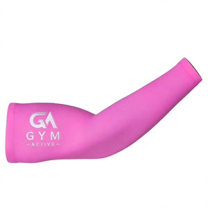 Mangas Deportivas GYM ACTIVE para Hombre, Color Rosa, Poliéster, UPF50+, Color Sólido, Estampado, Largo hasta el Codo, para Todas las Temporadas - Product Image 5