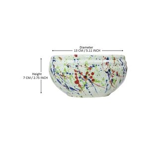 Petit pot en céramique multi-usages avec trous de drainage, pot décoratif pour plantes d'intérieur et d'extérieur - Product Image 3