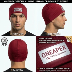 Men's Red Beanie Hat Knit Cuffed <b>Winter</b> <b>Cap</b> Unisex Streetwear Skull <b>Cap</b> Custom Logo Wholesale Fashion Accessory - Product Image 3