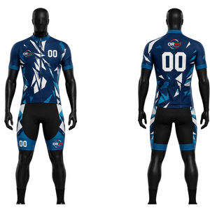 Ensemble maillot et short de cyclisme Orvo Sports unisexe pour adulte, orange et noir, respirant, manches courtes, pour vélo de route, course, équipe personnalisée, OEM - Product Image 4