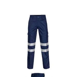 Pantalones de trabajo de seguridad reflectantes de poliéster y algodón al por mayor, pantalones de trabajo de alta visibilidad personalizados, precio al por mayor - Product Image 5