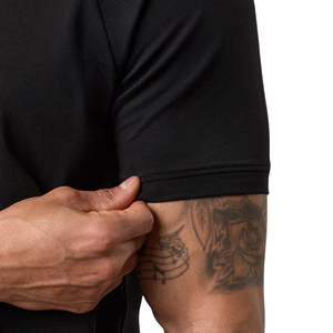 Custom Mens Black Jersey Printed Oversized Athletic T-Shirt Quick Dry Breathable Gym Workout Training Fitness Performance Wear - Product Image 5